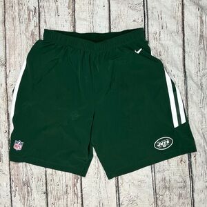 New York Jets On Field Apparel NFL Football Green Mens Athletic Shorts